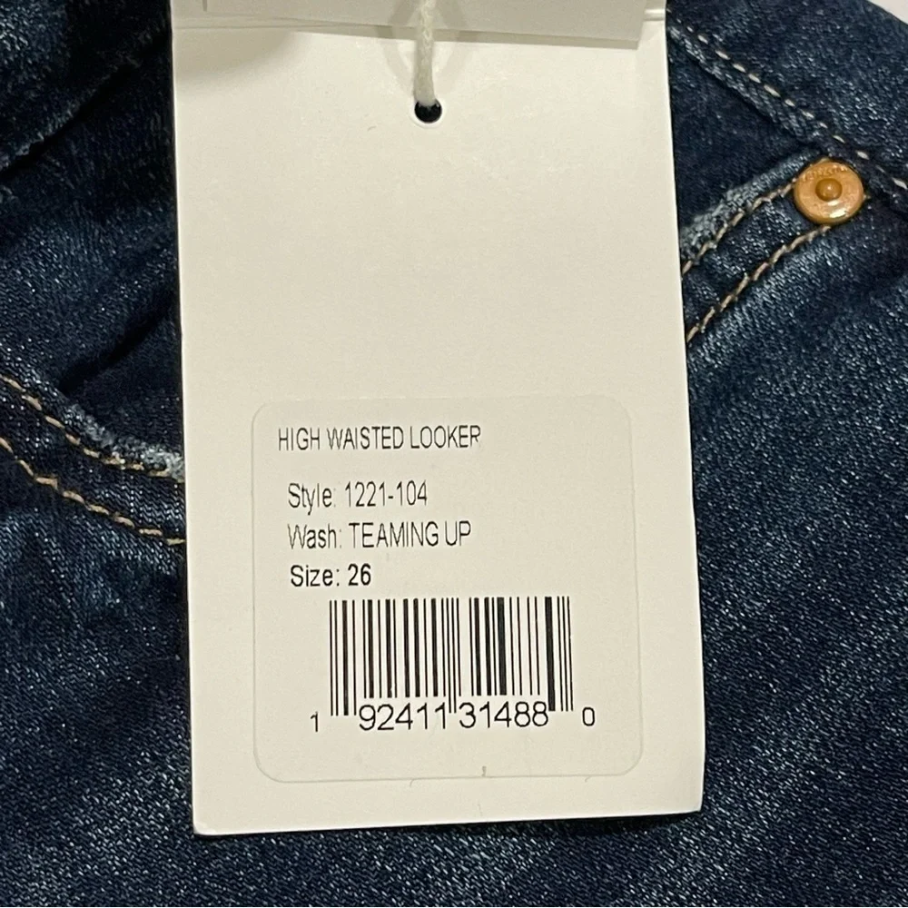 MOTHER High Waisted Looker Skinny Jeans - Teaming Up - Sz - 26